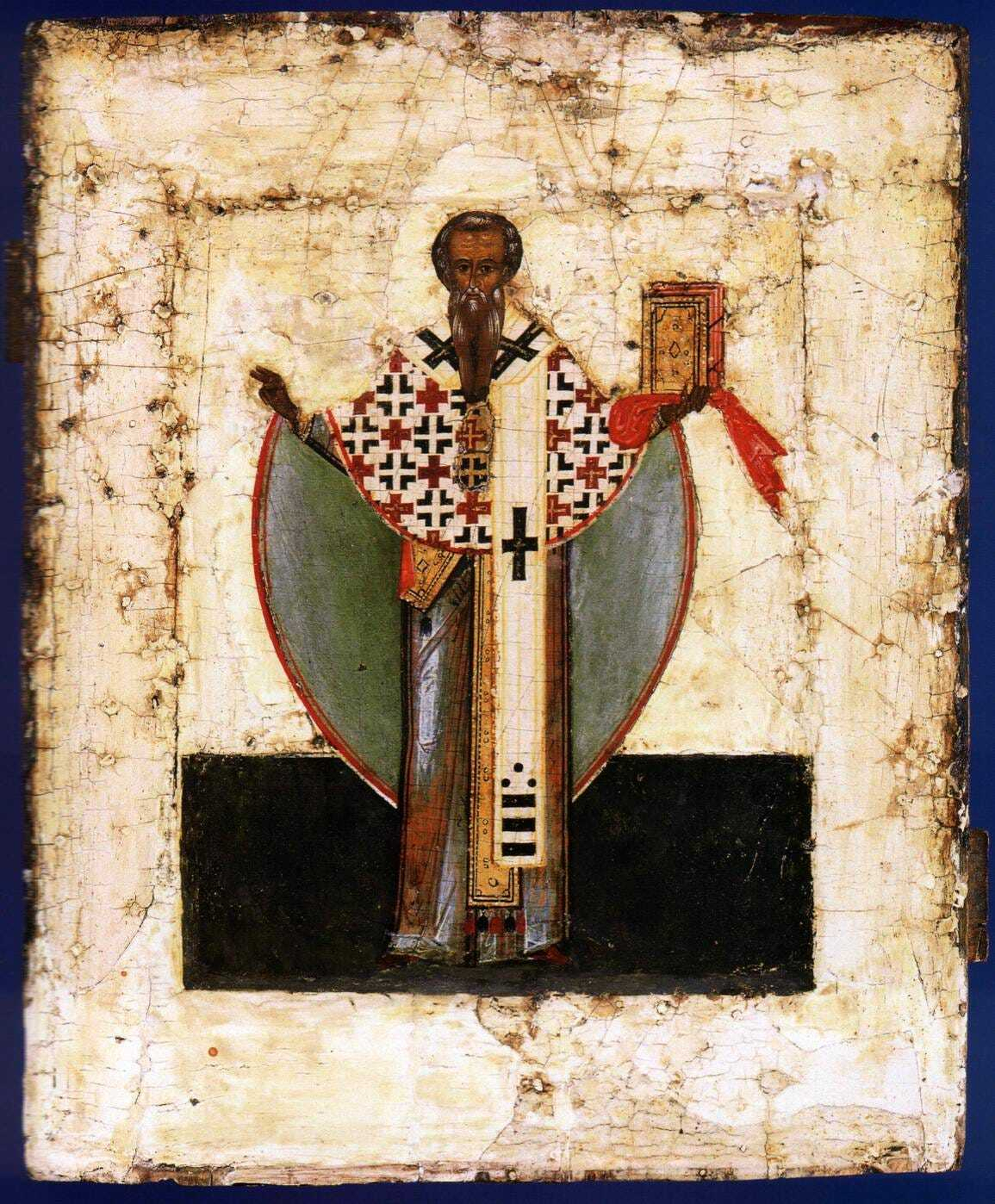 Icon of St. James of Jerusalem, 16th Century, Novgorod, Russia